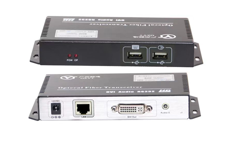 通过网线传输DVI、Audio、键盘、鼠标信号YTDVI-1V1U1E